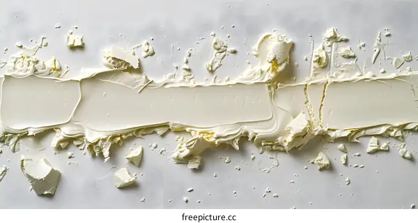 white thick oil paint texture with a palette knife