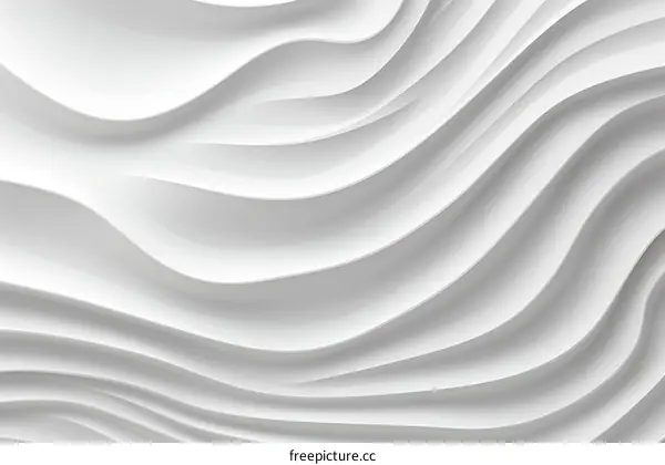 White 3D Wavy Background