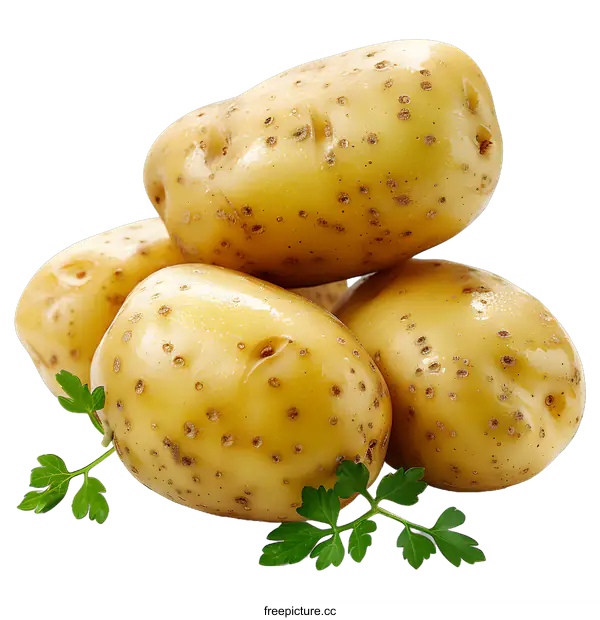 [Transparent Background PNG]A pile of potatoes on a white background