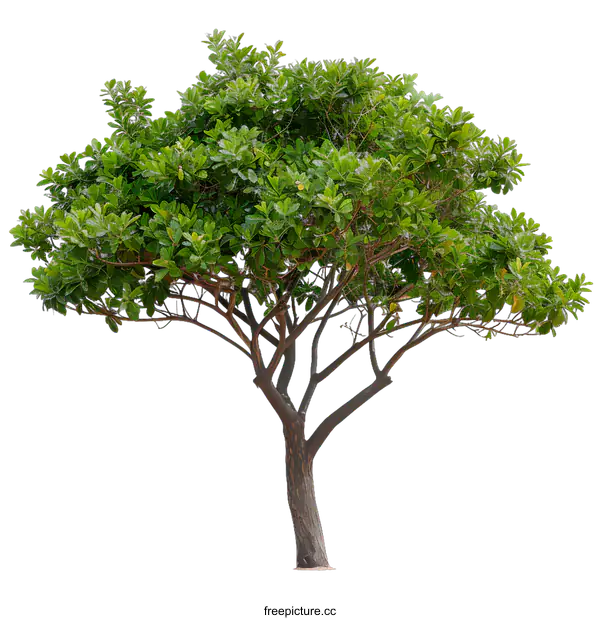 [Transparent Background PNG]Green Tree Isolated On White Background