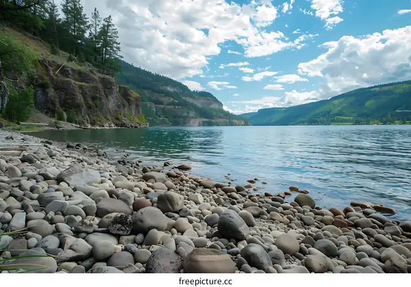 Beautiful Lake and Mountains in British Columbia