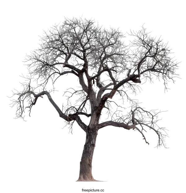 [Transparent Background PNG]Bare Tree Isolated on White Background