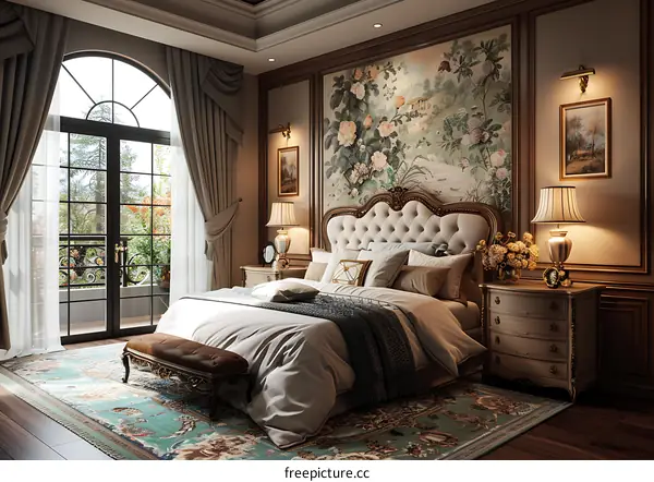 European-style bedroom