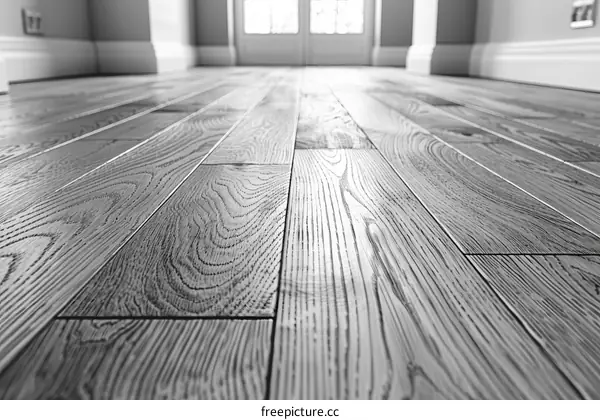 Black and white wooden floor texture background