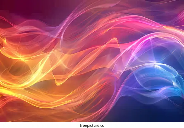 Abstract colorful wavy background
