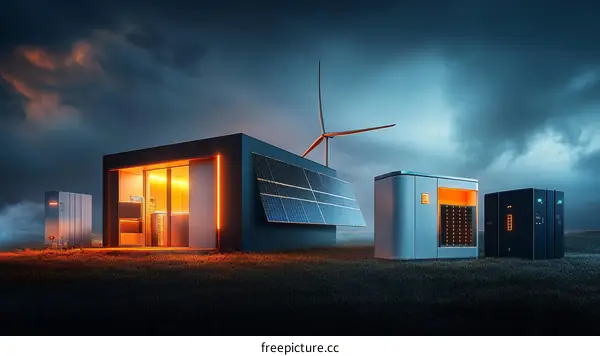 Sustainable Energy Solutions at Night