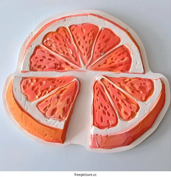 Orange Slices 3D Wall Art