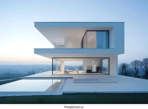 Modern Minimalist House with Swimming Pool