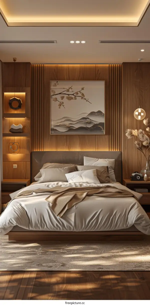 Modern Wooden Bedroom Interior Design