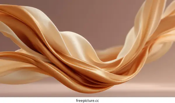 Abstract Flowing Satin Fabric Design