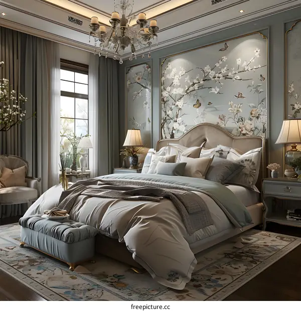 European-style bedroom