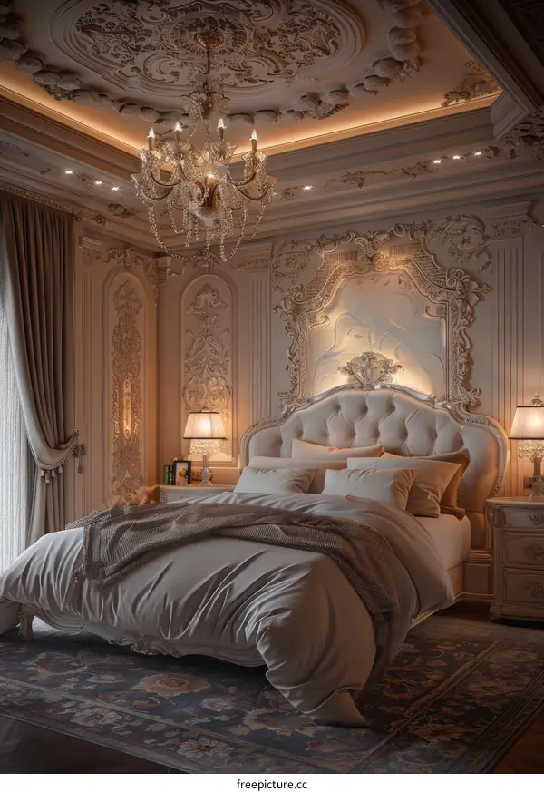Luxury Bedroom Interior Design with Exquisite Detailing