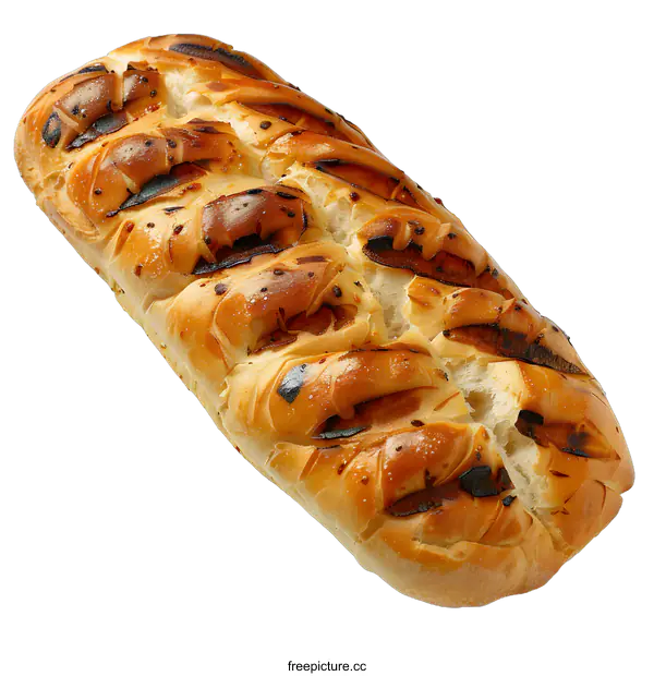 [Transparent Background PNG]Long Loaf of Bread on White Background