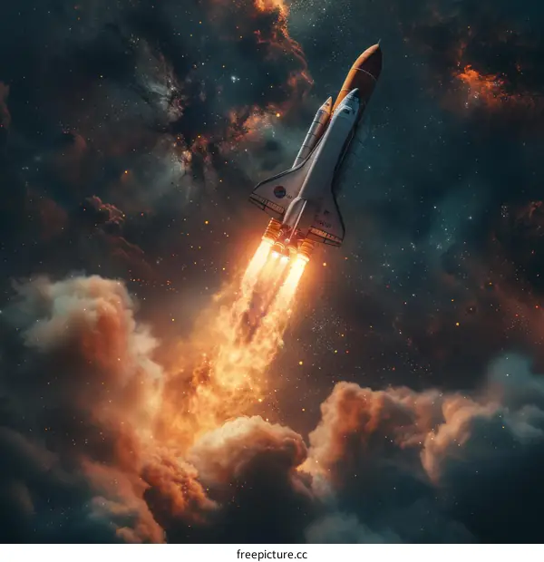 Space Shuttle Atlantis Launch: A Stellar Ascent