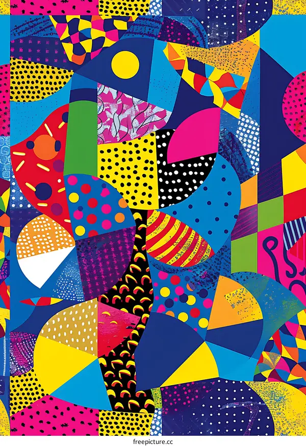 Abstract Colorful Geometric Pattern