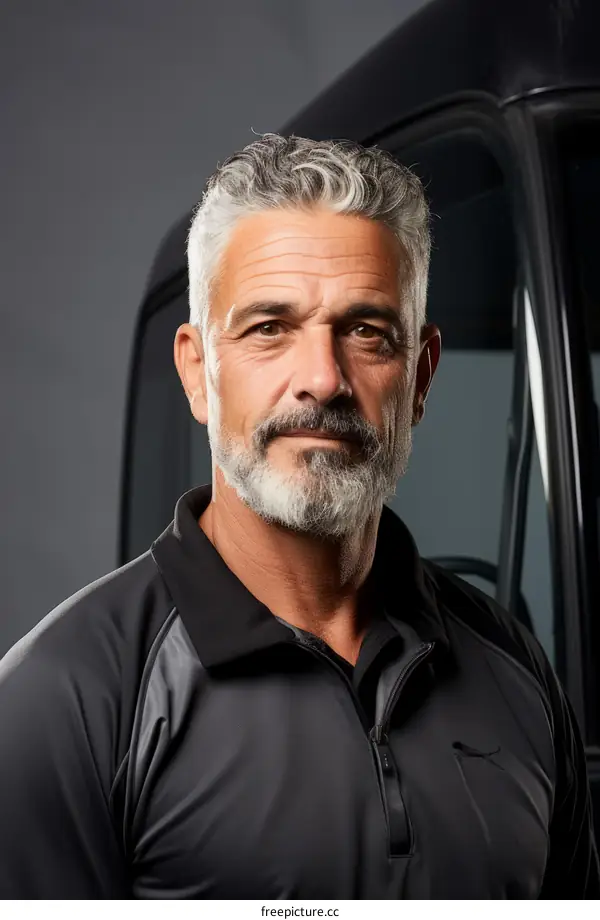 Portrait of a male truck driver