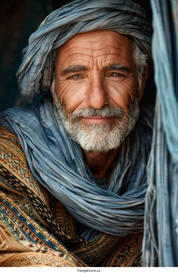 Portrait of a Senior Middle Eastern Man