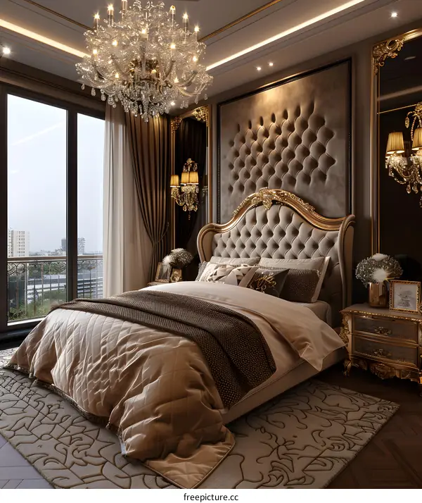 European luxury style bedroom