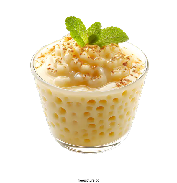 [Transparent Background PNG]Delicious Tapioca Dessert with Cinnamon