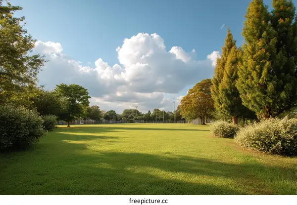 Sunny Day at the Park Meadow