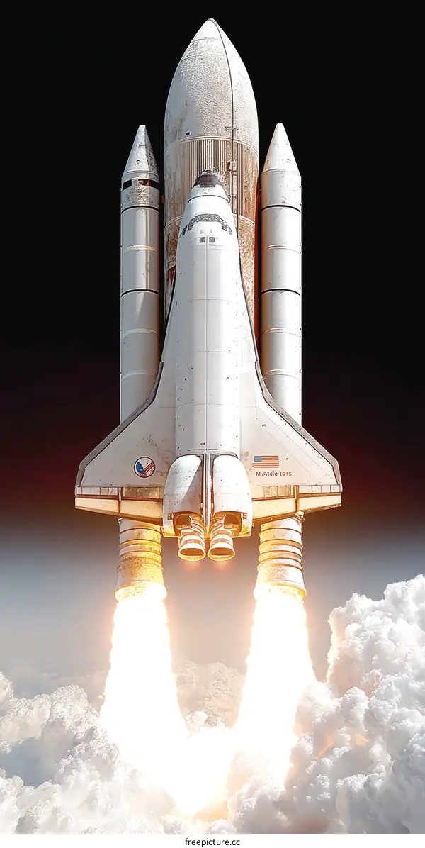 Space Shuttle Launch into the Cosmos