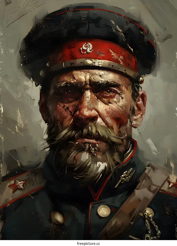 Portrait of a Russian soldier