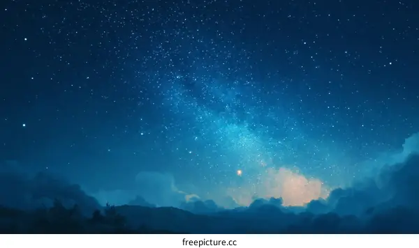 Stunning Night Sky with Milky Way