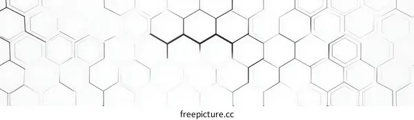 Abstract Geometric Hexagonal Pattern Design
