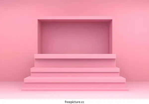 Pink Minimalist Stage Background