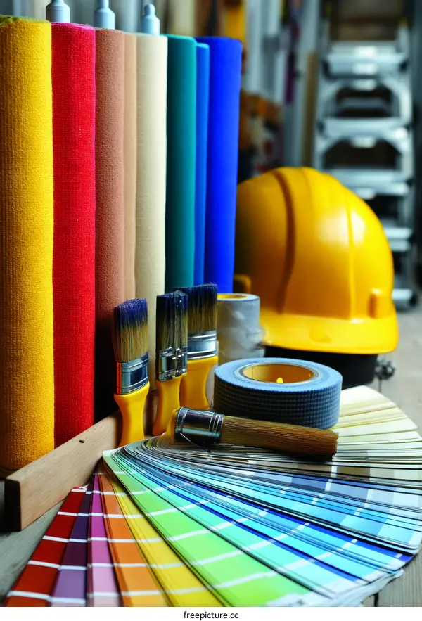 Painting Supplies and Color Palette