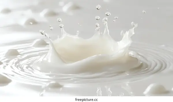 Milk Splash Close-up Abstract Photography