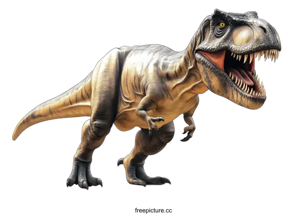 [Transparent Background PNG]Tyrannosaurus Rex Illustration on White Background