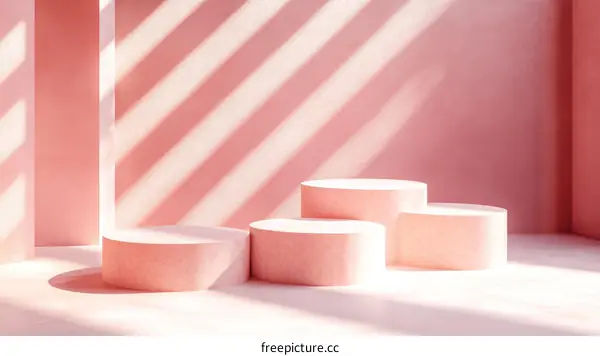 Pink Aesthetic Product Display Platform