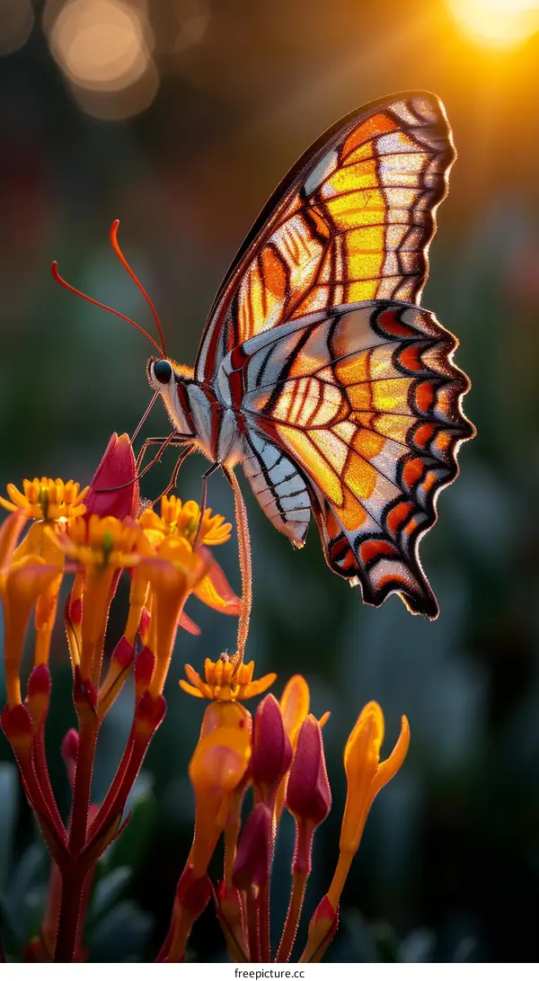 Butterfly Close-Up on a Flower