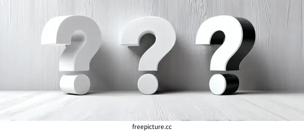 Three Dimensional Question Marks