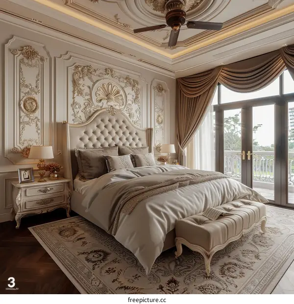 Luxury Bedroom Interior Design with Elegant Furniture
