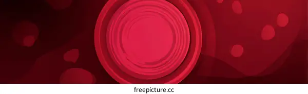 Abstract Red Circular Geometric Background Design