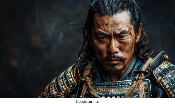 Portrait of a samurai