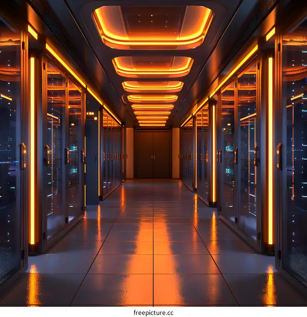 Futuristic Sci-Fi Data Center