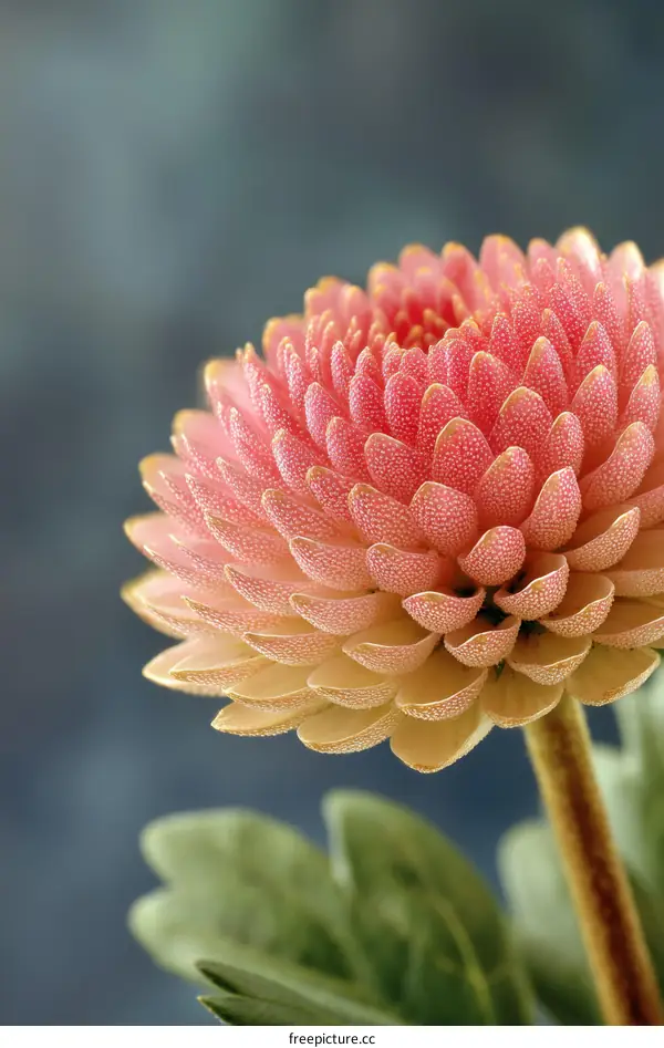Close-up of a Delicate Pink Flower with Water Droplets