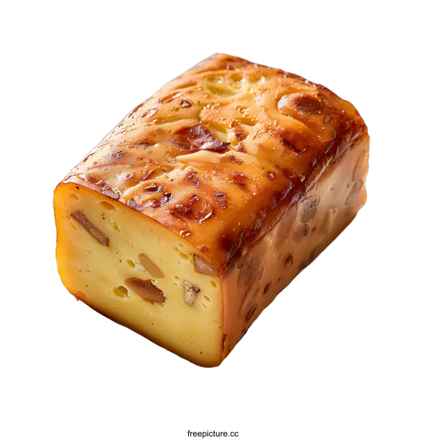 [Transparent Background PNG]Close-up of a block of cheese