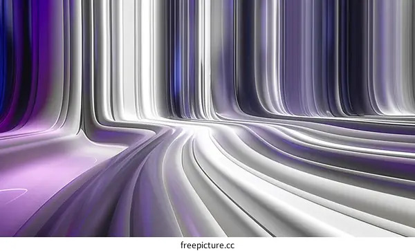 Wavy white and purple abstract background