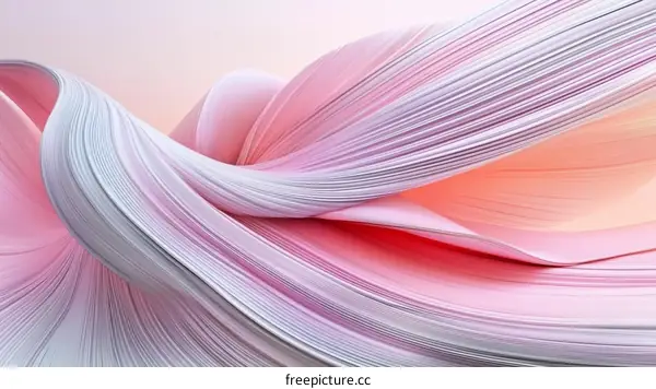 Abstract Colorful Flowing Lines Art