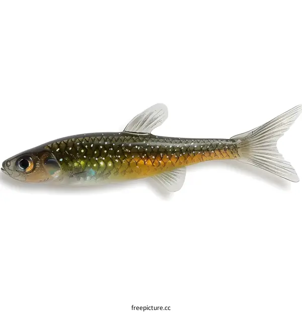 Realistic Fishing Lure Isolated on White Background