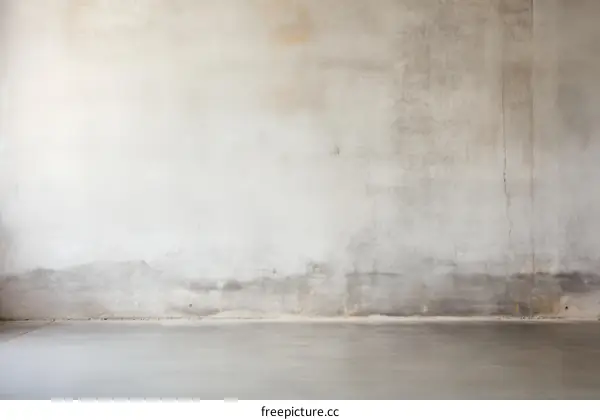 unfinished concrete wall and floor