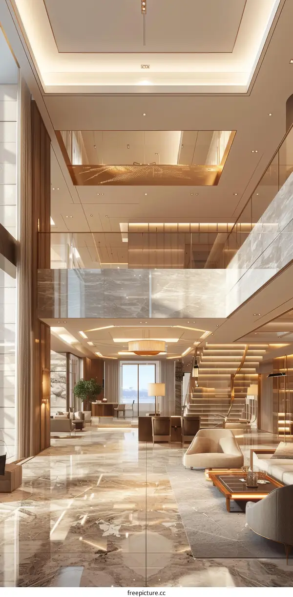Luxury Modern Lobby Interior Design