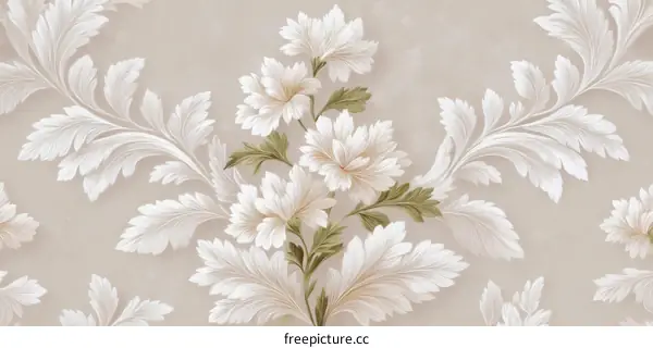 Elegant Floral Wallpaper Design Pattern
