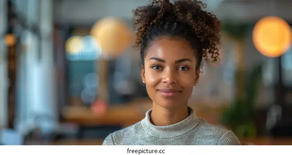 Portrait of a Woman with a Smile