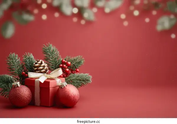 Christmas Gift Box Festive Decoration Background