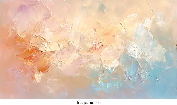 Abstract Painting with Soft Hues
